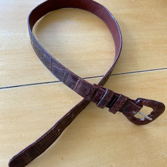 VINTAGE CUSTOM MADE CROCODILE  BELT